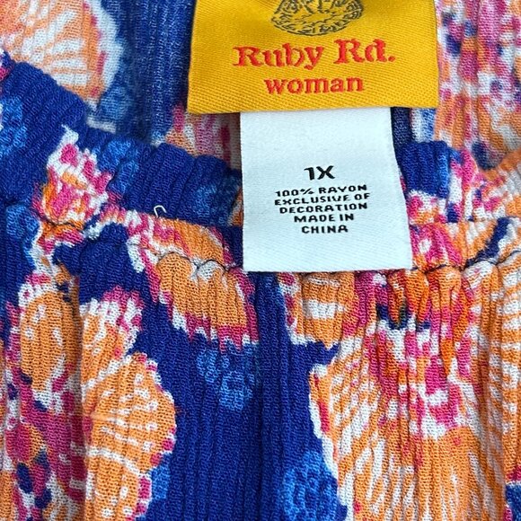 Ruby Rd 1X Bright Colored Top - Picture 2 of 14